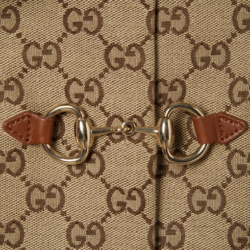 GG canvas jacket with Horsebit