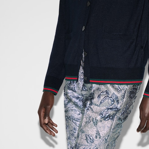 Cardigan en cachemire extra fin et soie