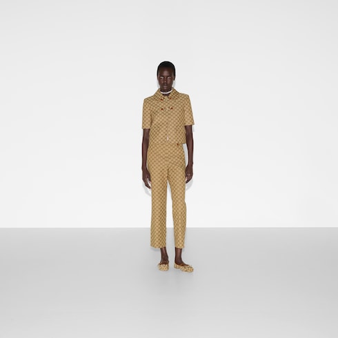 GG canvas jacket with Horsebit