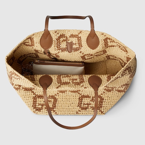 Woven large tote bag