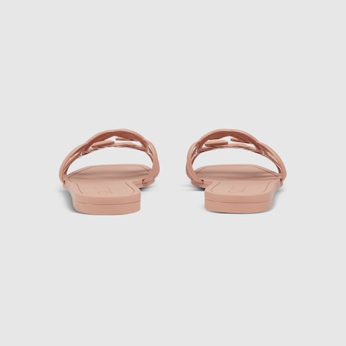 Sandalo slider donna con Incrocio GG