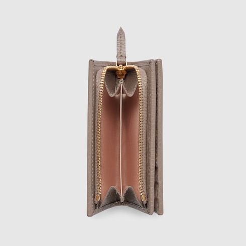 GIVENCHY Sugar Goatskin Pandora Half Zip Long Wallet Old