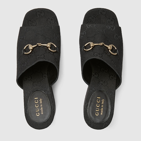 Women's wedge sandal with Horsebit