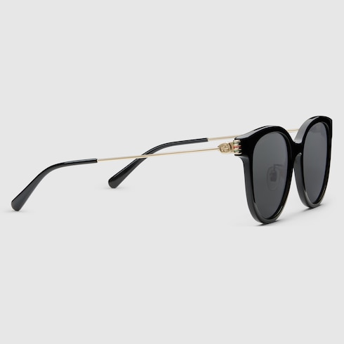 Low nose bridge fit round sunglasses