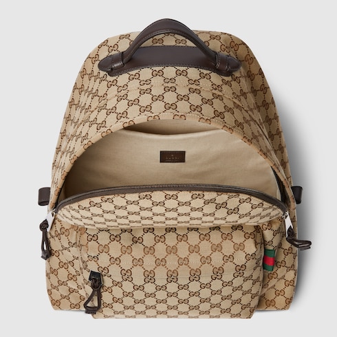 Sac à dos en toile GG moyen format