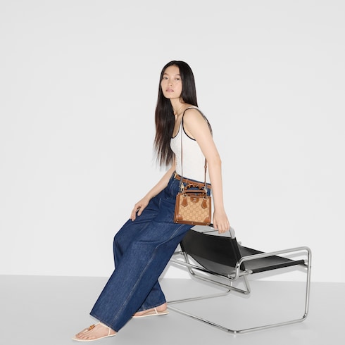 Gucci Diana系列小号托特包