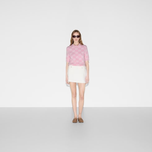 Gucci Pink Maison de l'Amour Bosco and Orso Printed Cotton