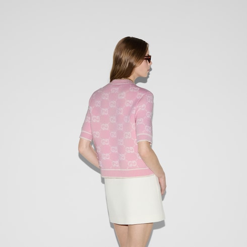 Oberteil aus GG Wolljacquard in Bouclé-Optik