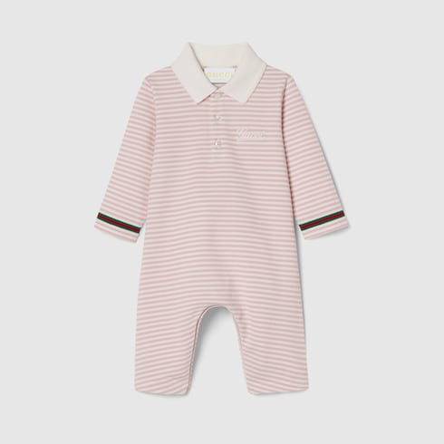 Combinaison pour bébé en coton brodé