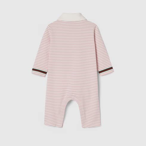 Combinaison pour bébé en coton brodé