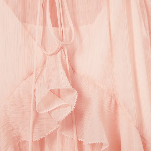 Abito in chiffon creponne di seta