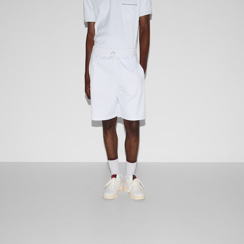 GG nylon and cotton shorts