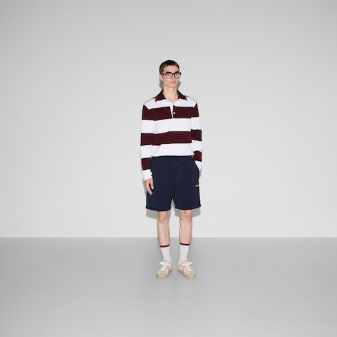 Jersey shorts with patch