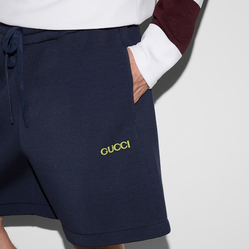 Jersey shorts with patch