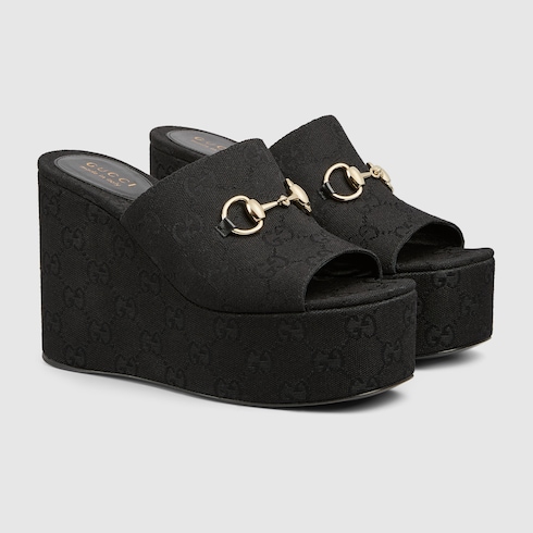 Women's wedge sandal with Horsebit