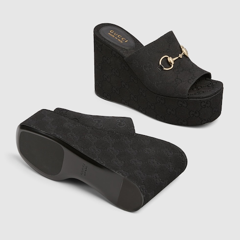 Women's wedge sandal with Horsebit