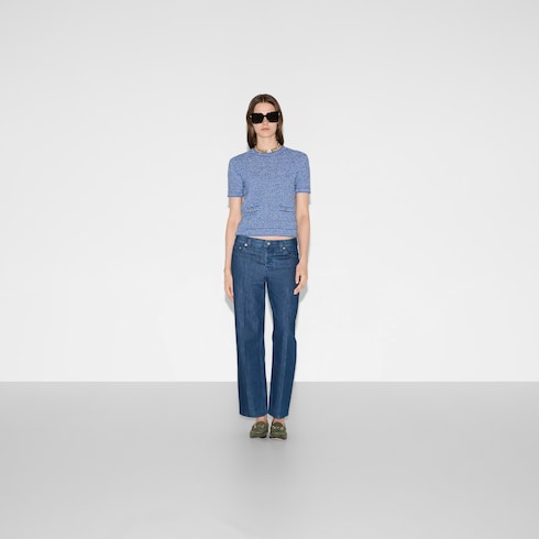 Jeans in denim dal taglio dritto