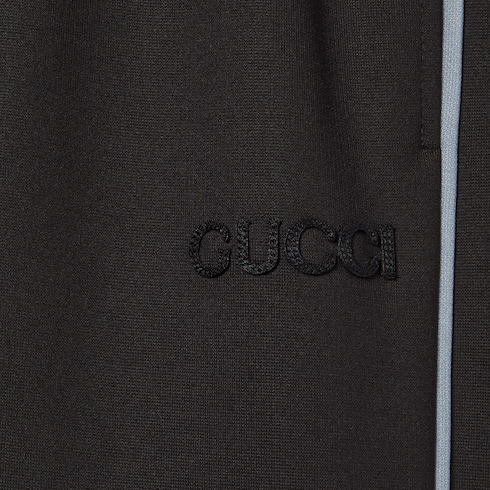 Hose aus Jersey mit Stickerei
