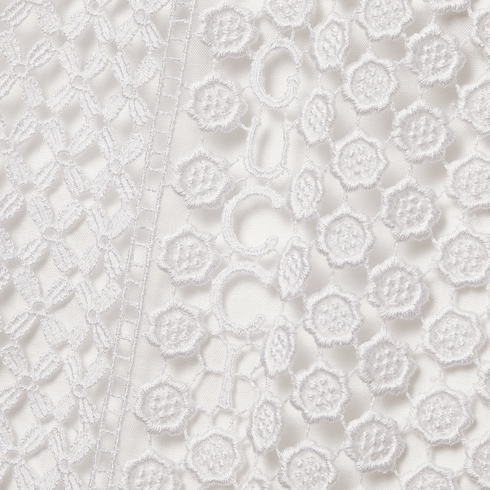 Mini abito in macramè di cotone