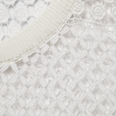 Mini abito in macramè di cotone