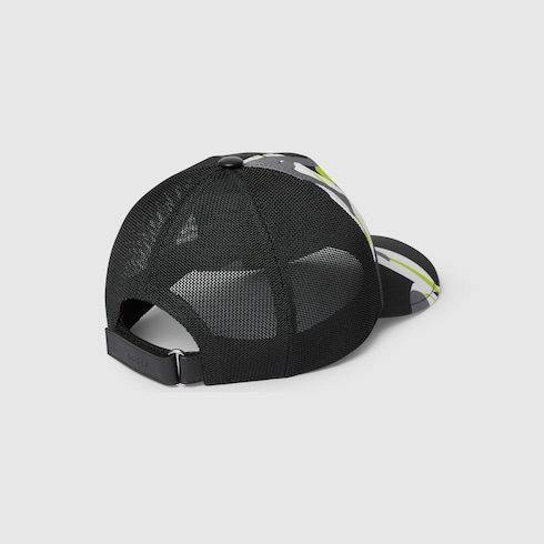 Printed cotton canvas baseball hat