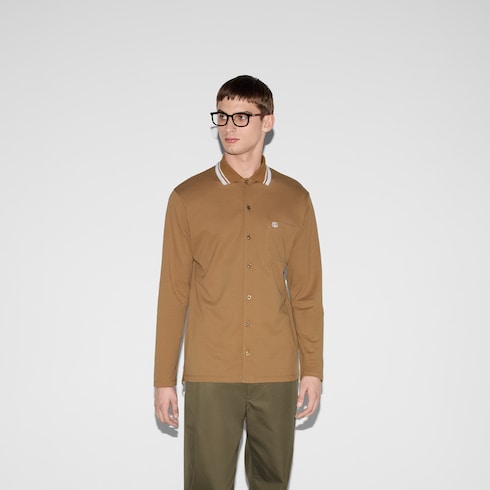Poloshirt aus Baumwoll-Piqué mit Stickerei