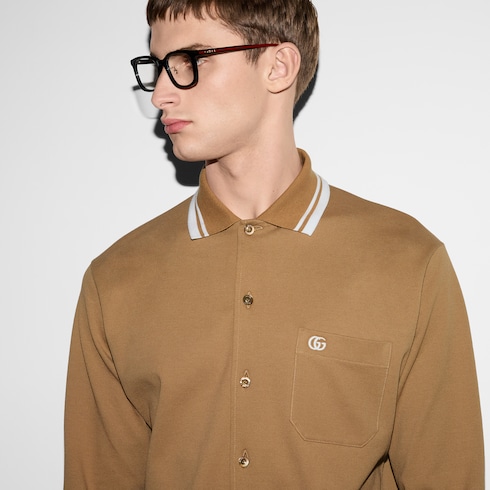 Poloshirt aus Baumwoll-Piqué mit Stickerei