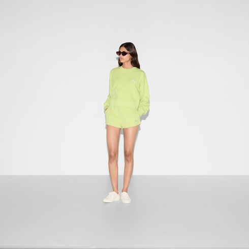 Sudadera de punto de algodón bordada