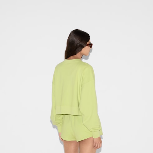 Sudadera de punto de algodón bordada