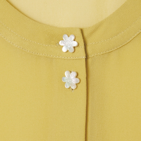 Light silk georgette knit top Detail 7