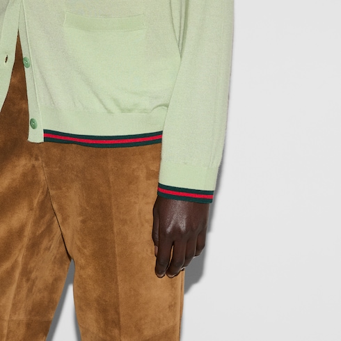 Extra fine cashmere silk cardigan