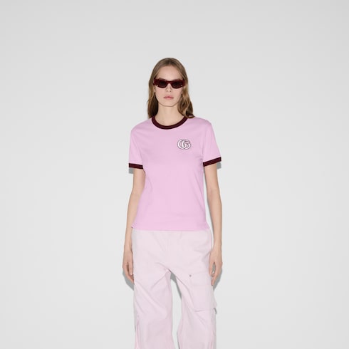T-shirt en jersey de coton brodé