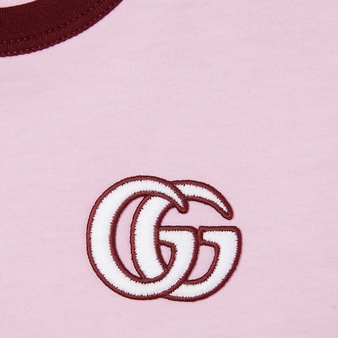 T-shirt en jersey de coton brodé