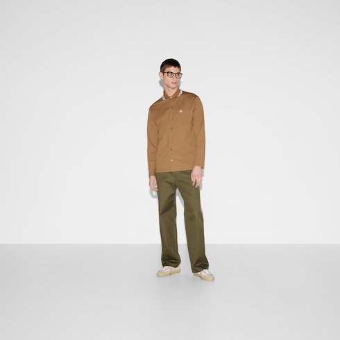 Poloshirt aus Baumwoll-Piqué mit Stickerei