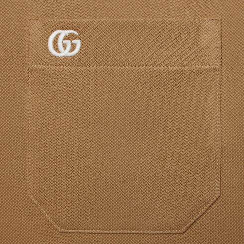 Polo de piqué de algodón con bordado