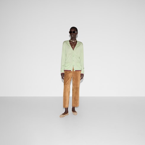 Extra fine cashmere silk cardigan
