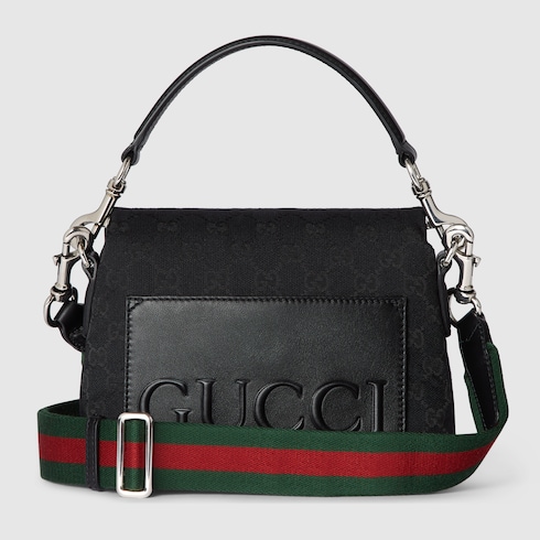 Sac à bandoulière en toile GG petit format