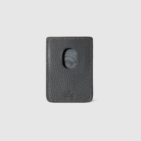 Tarjetero magnético con ribete gris