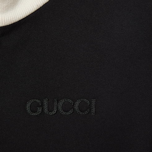 Giacca in pile di cotone con zip