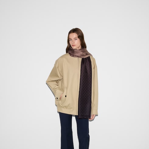 GG wool silk jacquard stole