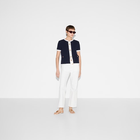 Cardigan aus feiner Baumwolle
