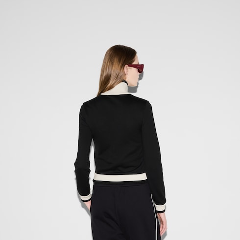 Jacke aus Baumwollfleece mit Reißverschluss