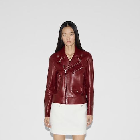 Bikerjacke aus Leder