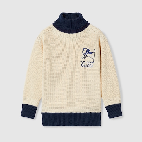 Maglione bambino ricamato in cotone
