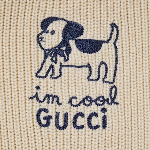 Maglione bambino ricamato in cotone