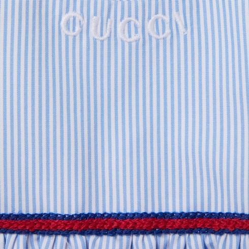 Robe pour bébé en popeline de coton brodée