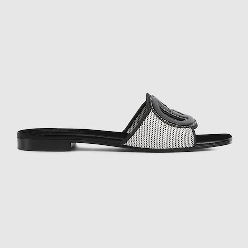 Women's Interlocking G slide sandal Detail 2