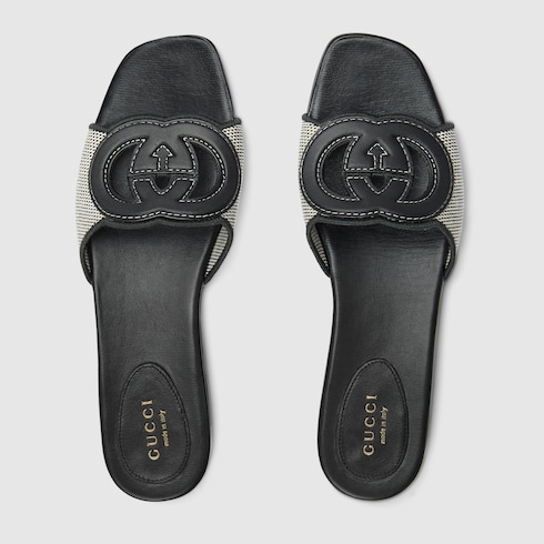 Women's Interlocking G slide sandal Detail 5