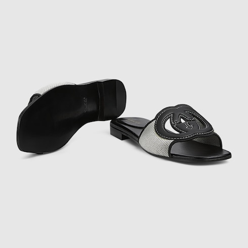 Women's slide sandal with Interlocking G