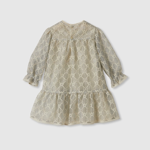 Abito neonato in cotone lamé GG